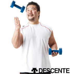 DESCENTE ドライメッシュノースリーブ ホワイト