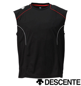 DESCENTE ドライメッシュノースリーブ ブラック