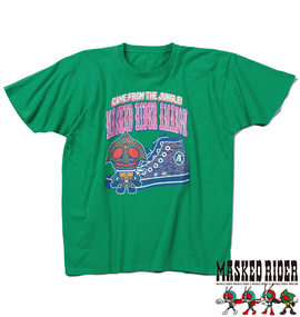 仮面ライダー 半袖Tシャツ グリーン
