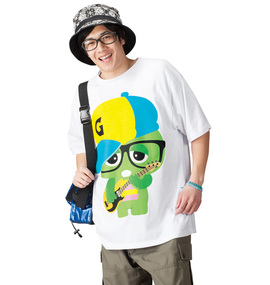 GACHAPIN×MUKKU 半袖Tシャツ ホワイト