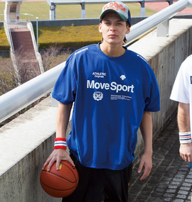 DESCENTE 半袖Tシャツ ネイビー