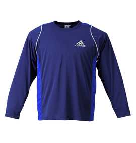 adidas 長袖Tシャツ ネイビー
