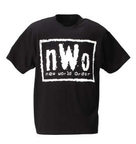W.W.E nWoロゴ半袖Tシャツ ブラック