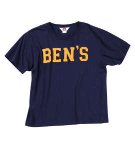 BEN DAVIS フェルトワッペン半袖Tシャツ ネイビー