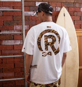 RealBvoice RBV BIG CAMO半袖Tシャツ ホワイト