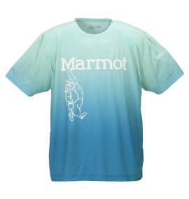 Marmot グラデーションマーヴィン半袖Tシャツ ブルー×サックス