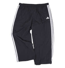 adidas 3ST WVウーブントラックパンツ ブラック×ホワイト