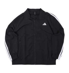 adidas 3ST WVウーブントラックジャケット ブラック×ホワイト