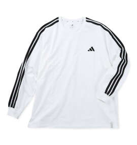 adidas ESS+3S長袖Tシャツ ホワイト