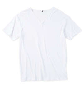 まるで着る冷蔵庫 Vネック半袖Tシャツ ホワイト