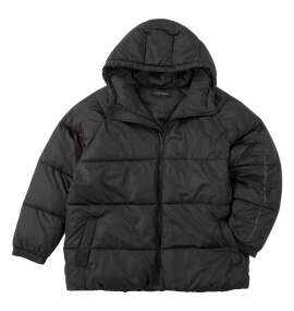 in the attic バックアーチロゴフェイクダウンブルゾン ブラック