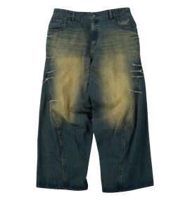 SEQUENZ ウォッシュドデニムパンツ ネイビー