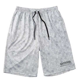OUTDOOR PRODUCTS DRYメッシュ総柄ハーフパンツ グレー