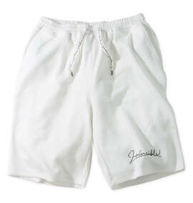 in the attic 膨れジオメジャガードハーフパンツ オフホワイト