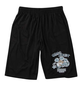 NECOBUCHI-SAN DRYハニカムメッシュハーフパンツ ブラック