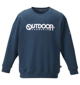OUTDOOR PRODUCTS 裏起毛クルートレーナー ブルー