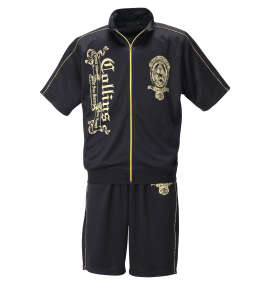 COLLINS 半袖ジャージセット ブラック