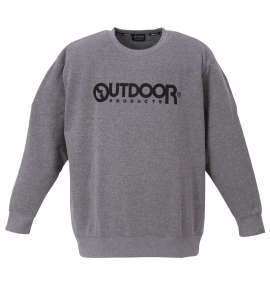 OUTDOOR PRODUCTS 裏起毛クルートレーナー モクグレー