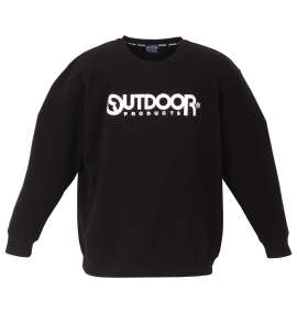 OUTDOOR PRODUCTS 裏起毛クルートレーナー ブラック