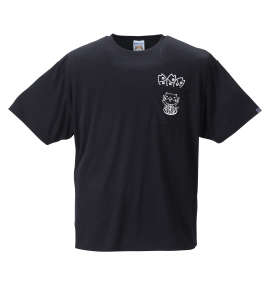 NECOBUCHI-SAN ポケット付DRYハニカムメッシュ半袖Tシャツ ブラック
