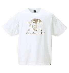 b-one-soul DUCK DUDEメタリックフェイス半袖Tシャツ ホワイト