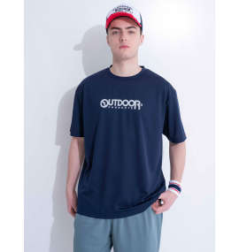 OUTDOOR PRODUCTS DRYメッシュ半袖Tシャツ ネイビー