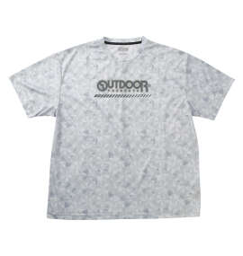 OUTDOOR PRODUCTS DRYメッシュ総柄半袖Tシャツ グレー