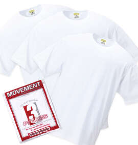 MANCHES クルーTシャツ3枚パック ホワイト