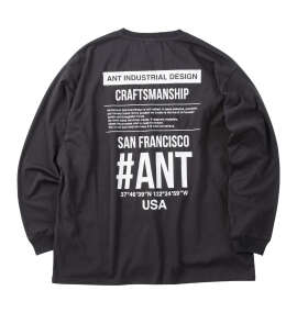 ANT INDUSTRIAL DESIGN 天竺長袖Tシャツ チャコール