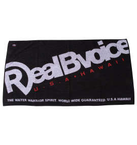 RealBvoice ビッグタオル ブラック