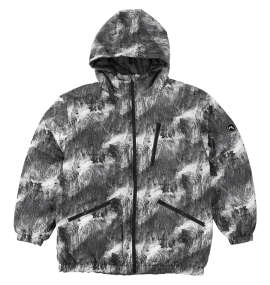 RUSTY 中綿リバーシブルジャケット マーブル×チャコール