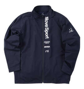 MOVESPORT スタンドストレッチクロスジャケット ネイビー