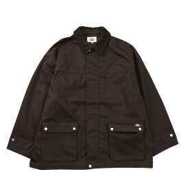 DICKIES TCツイルユーティリティジャケット ダークブラウン
