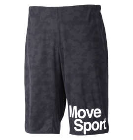 DESCENTE ジャガードグラフィックハーフパンツ ブラック