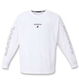 KANGOL 天竺長袖Tシャツ オフホワイト