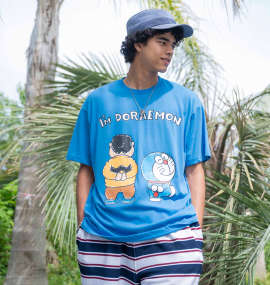 I'm Doraemon 半袖Tシャツ ブルー