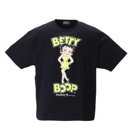 BETTY BOOP ネオンカラープリント半袖Tシャツ ブラック