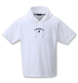 KANGOL フロッキープリント半袖Tパーカー オフホワイト