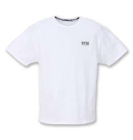 SY32 by SWEET YEARS NEWロゴバックプリント半袖Tシャツ ホワイト