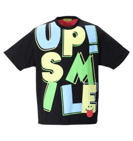 UP!SMILE ビッグロゴ半袖Tシャツ ブラック