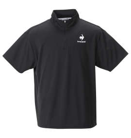 LE COQ SPORTIF エコペットハーフジップ半袖シャツ ブラック