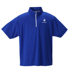 LE COQ SPORTIF エコペットハーフジップ半袖シャツ セーヌブルー