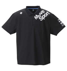 DESCENTE クーリストカノコ半袖ポロシャツ ブラック
