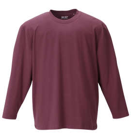 Mc.S.P オーガニックコットンクルーネック長袖Tシャツ エンジ
