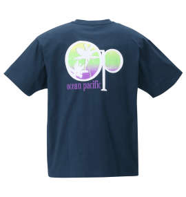 OCEAN PACIFIC プリント半袖Tシャツ ネイビー