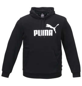 PUMA エッセンシャルビッグロゴプルパーカー プーマブラック