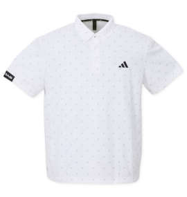 adidas golf アディダスロゴモノグラムプリント半袖B.Dシャツ ホワイト