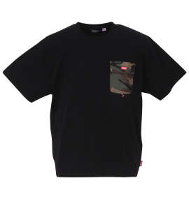 Coleman USAコットンポケット付半袖Tシャツ ブラック