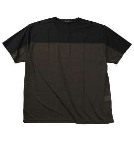 EL.FO DRYクルーネック切替半袖Tシャツ カーキ