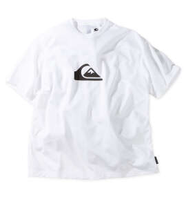 Quiksilver COMP LOGO半袖ラッシュガードTシャツ ホワイト